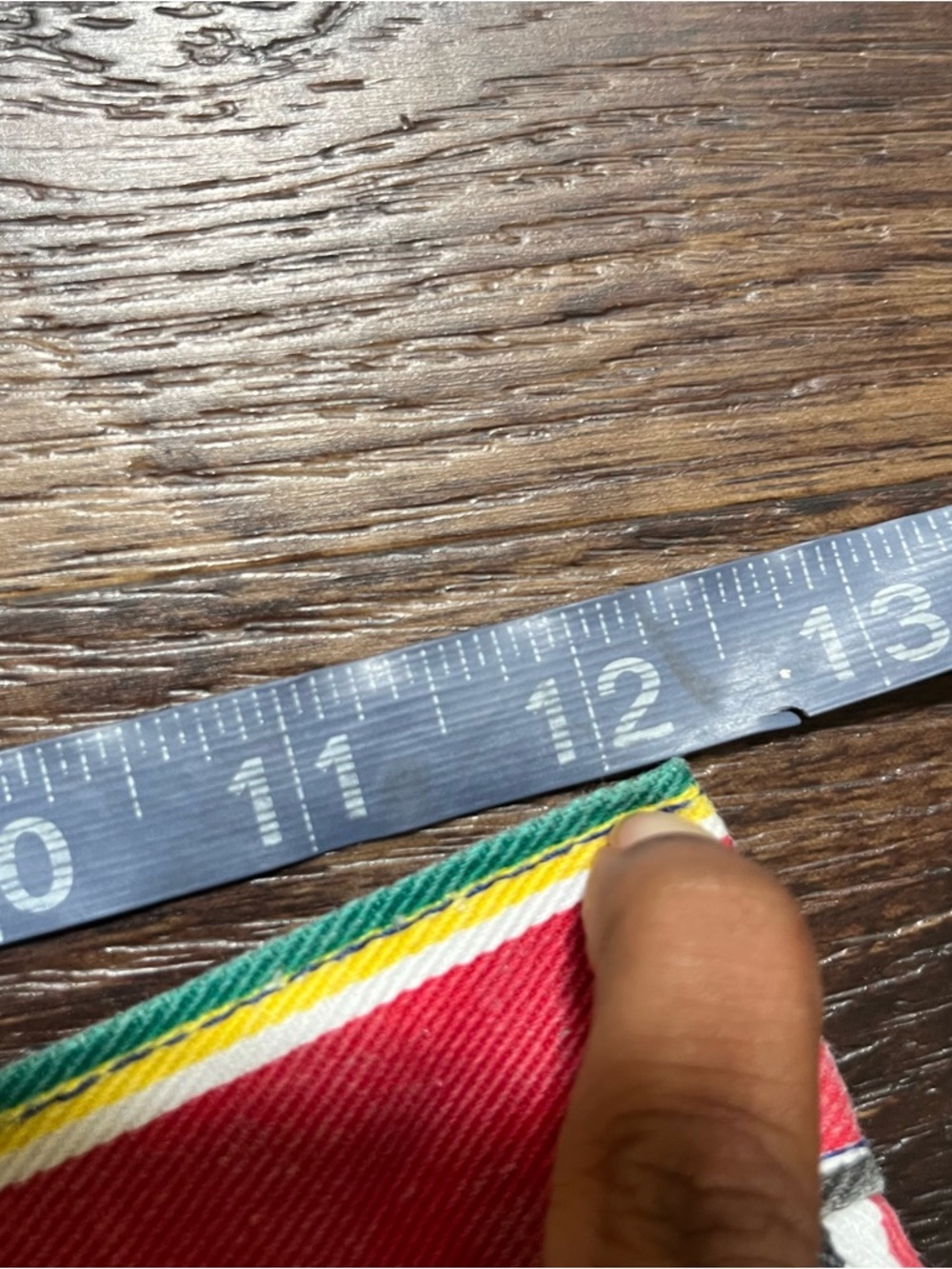Vintage Bonjour denim Jean rainbow striped cutoff high rise shorts 24” waist - Picture 5 of 9